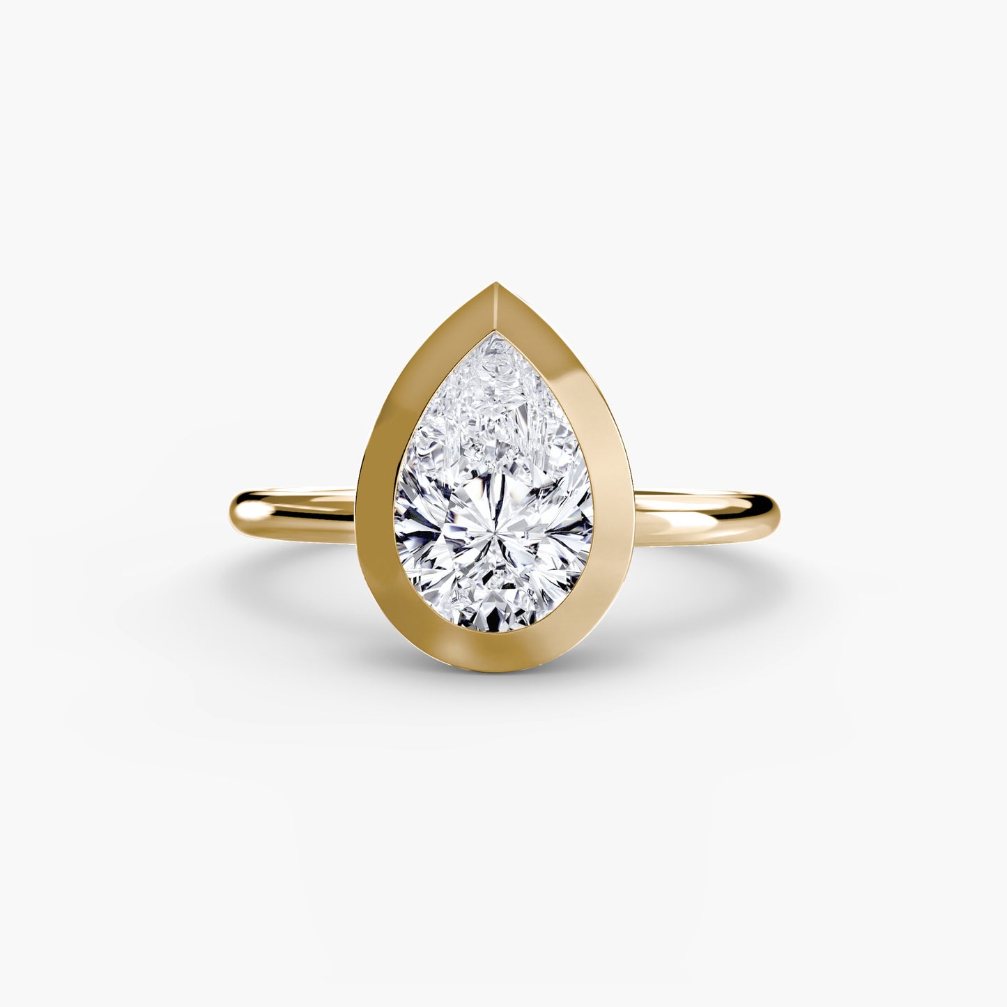 The Bezel Set Solitaire Fantasilvia Jewelry