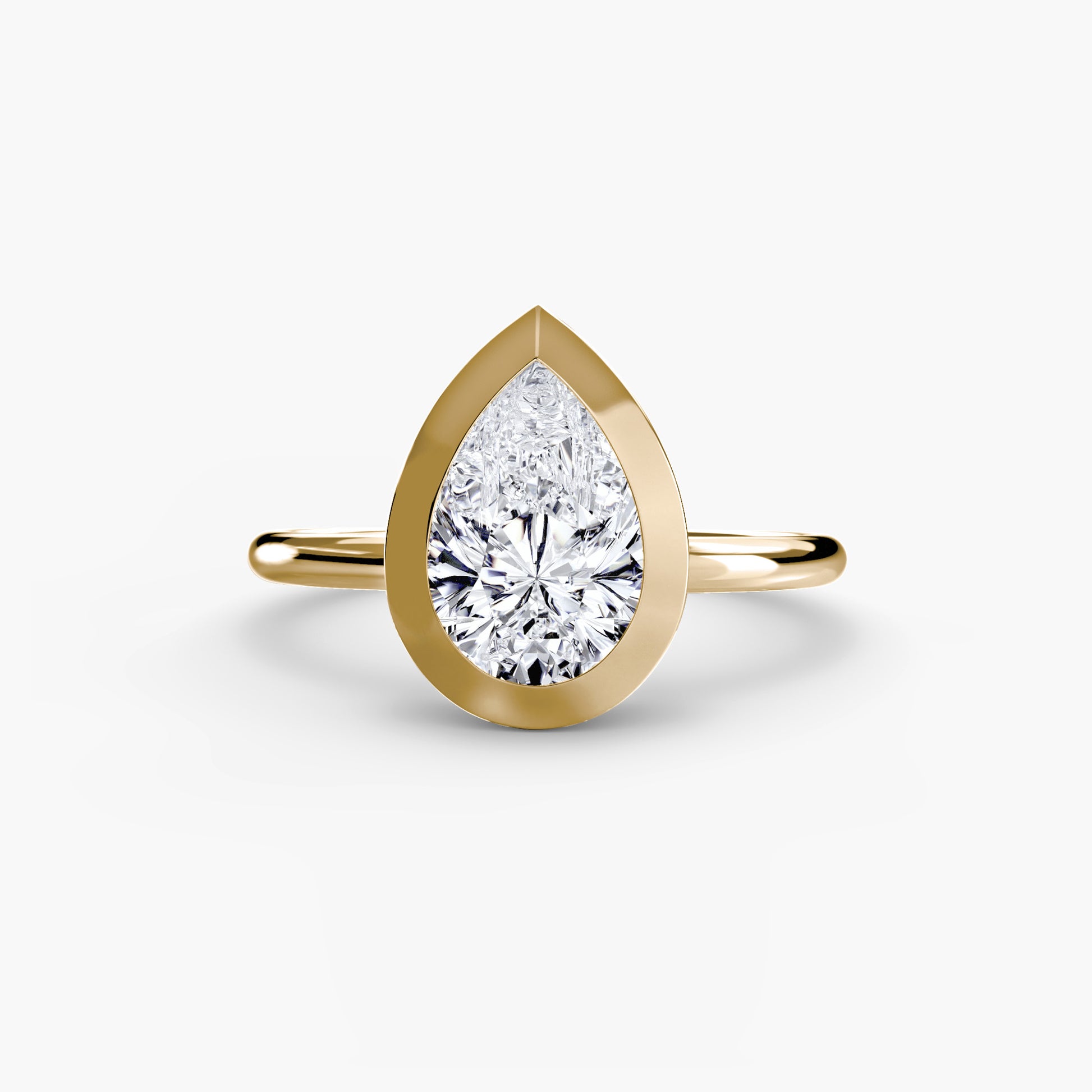 The Bezel Set Solitaire Fantasilvia Jewelry