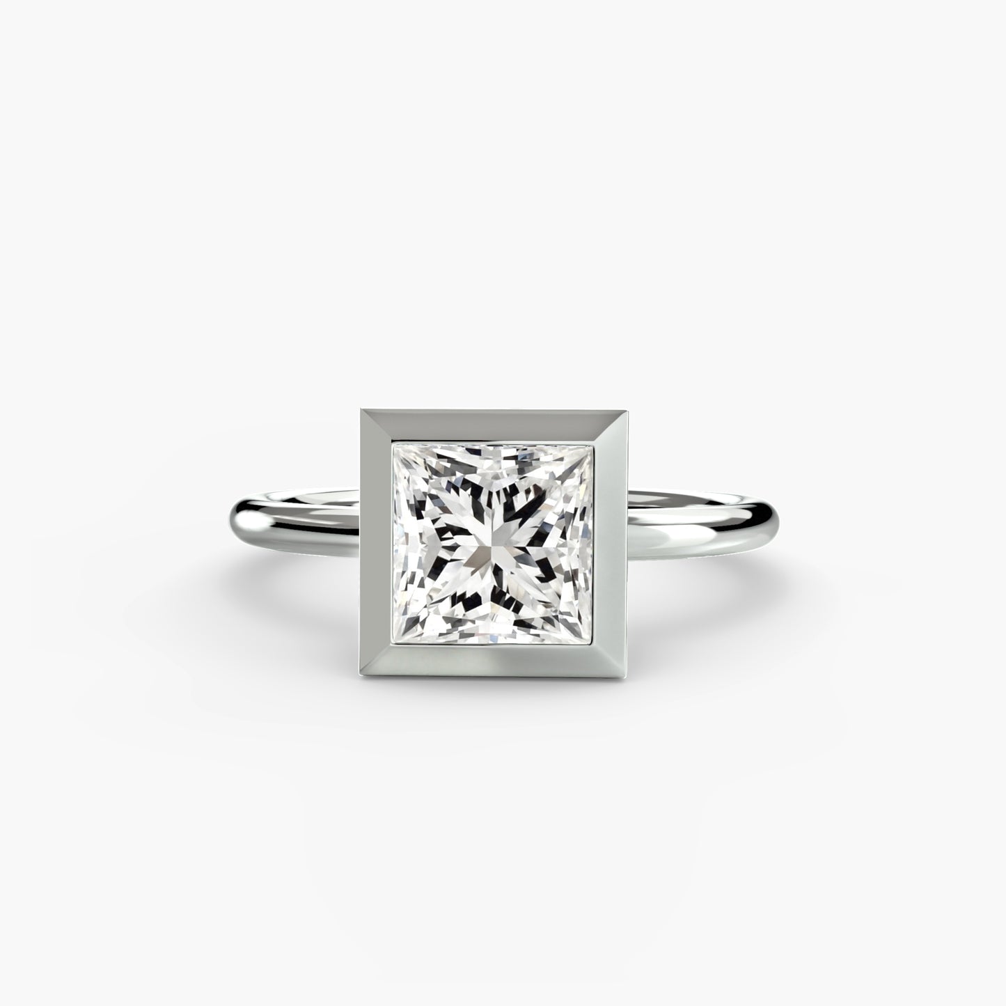 The Bezel Set Solitaire Fantasilvia Jewelry