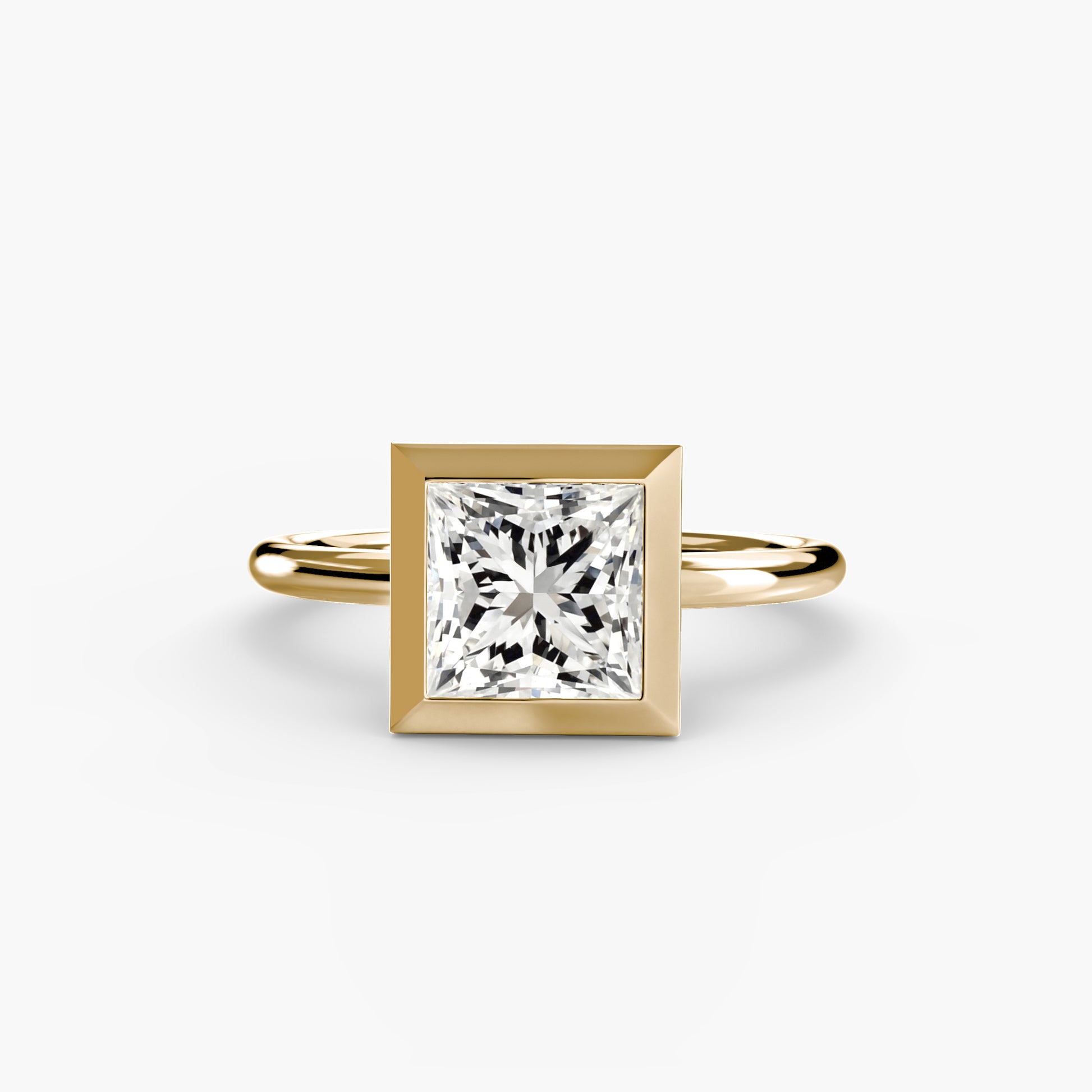 The Bezel Set Solitaire Fantasilvia Jewelry