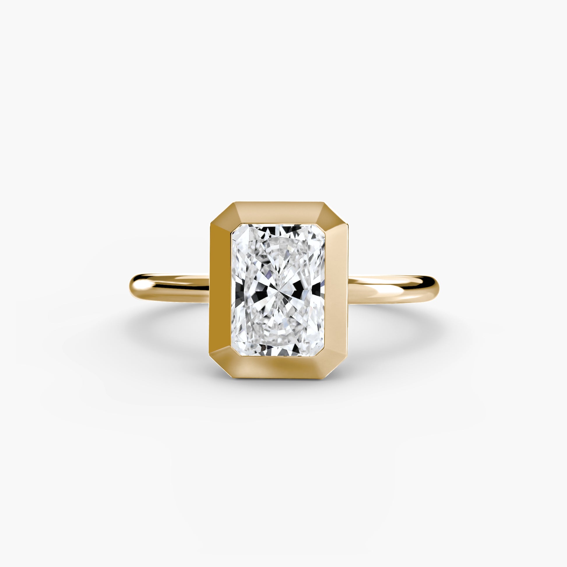 The Bezel Set Solitaire Fantasilvia Jewelry