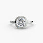 The Bezel Set Solitaire Fantasilvia Jewelry