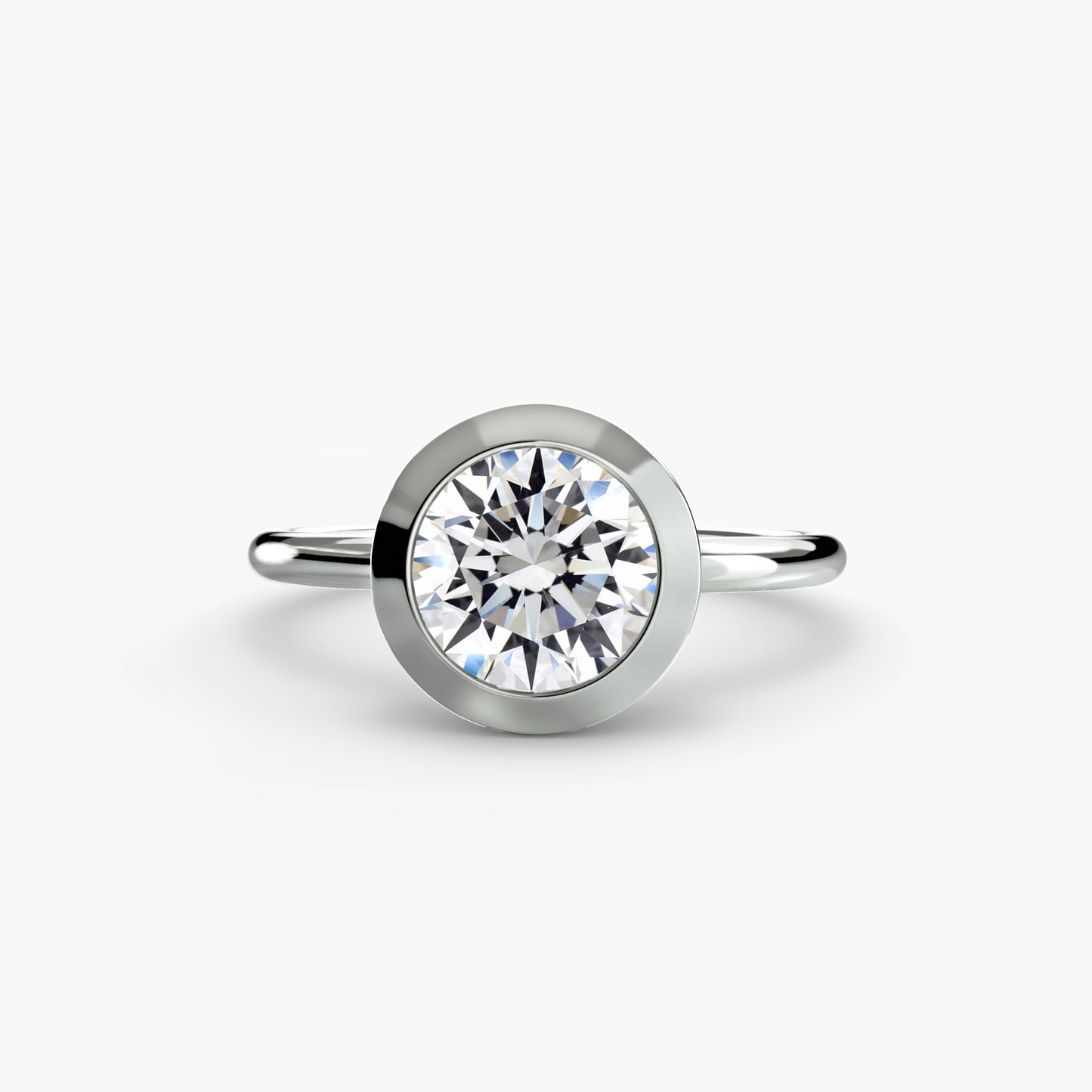 The Bezel Set Solitaire Fantasilvia Jewelry