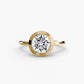 The Bezel Set Solitaire Fantasilvia Jewelry