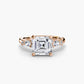 The Floral Accent Solitaire Fantasilvia Jewelry