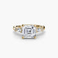 The Floral Accent Solitaire Fantasilvia Jewelry