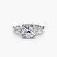 The Floral Accent Solitaire Fantasilvia Jewelry