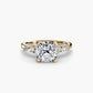 The Floral Accent Solitaire Fantasilvia Jewelry