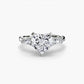 The Floral Accent Solitaire Fantasilvia Jewelry