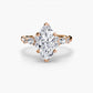 The Floral Accent Solitaire Fantasilvia Jewelry