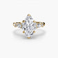 The Floral Accent Solitaire Fantasilvia Jewelry