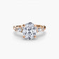 The Floral Accent Solitaire Fantasilvia Jewelry