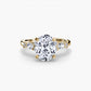 The Floral Accent Solitaire Fantasilvia Jewelry