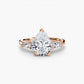 The Floral Accent Solitaire Fantasilvia Jewelry