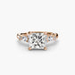 The Floral Accent Solitaire Fantasilvia Jewelry