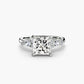 The Floral Accent Solitaire Fantasilvia Jewelry