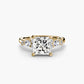 The Floral Accent Solitaire Fantasilvia Jewelry