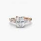 The Floral Accent Solitaire Fantasilvia Jewelry
