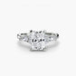 The Floral Accent Solitaire Fantasilvia Jewelry