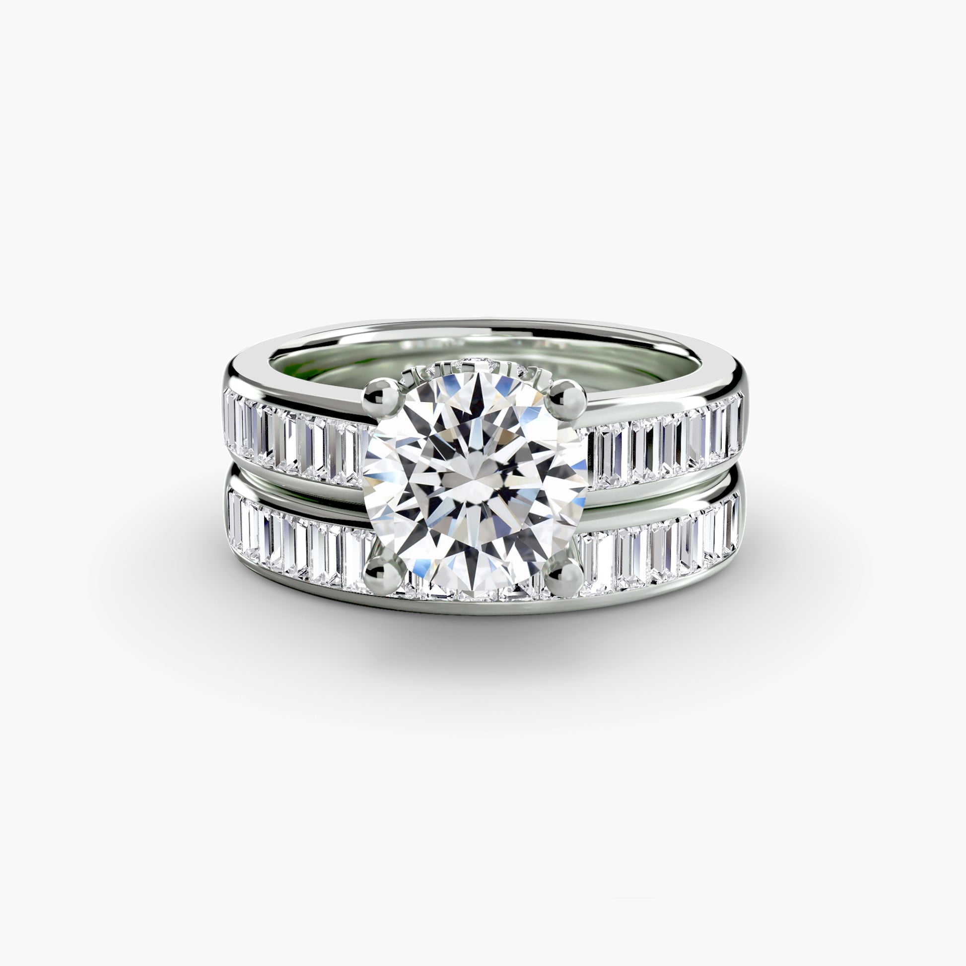 Baguette Channel Solitaire Fantasilvia Jewelry