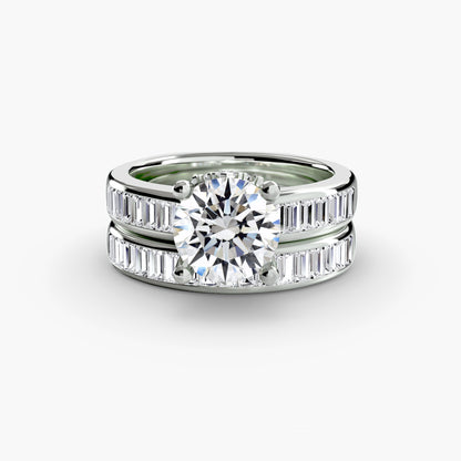 Baguette Channel Solitaire Fantasilvia Jewelry
