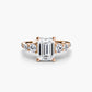 Five Stone Ring with Pavé Band Fantasilvia Jewelry