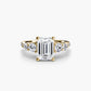 Five Stone Ring with Pavé Band Fantasilvia Jewelry