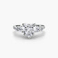 Five Stone Ring with Pavé Band Fantasilvia Jewelry