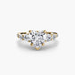 Five Stone Ring with Pavé Band Fantasilvia Jewelry