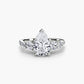 Five Stone Ring with Pavé Band Fantasilvia Jewelry