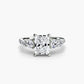 Five Stone Ring with Pavé Band Fantasilvia Jewelry