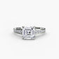 The Sparkly Channel Ring Fantasilvia Jewelry