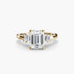 Baguette Accent Solitaire Fantasilvia Jewelry