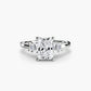 Baguette Accent Solitaire Fantasilvia Jewelry