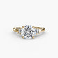 Baguette Accent Solitaire Fantasilvia Jewelry
