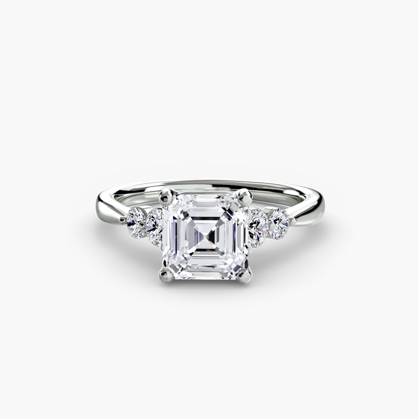 The Shoulder Solitaire Ring Fantasilvia Jewelry