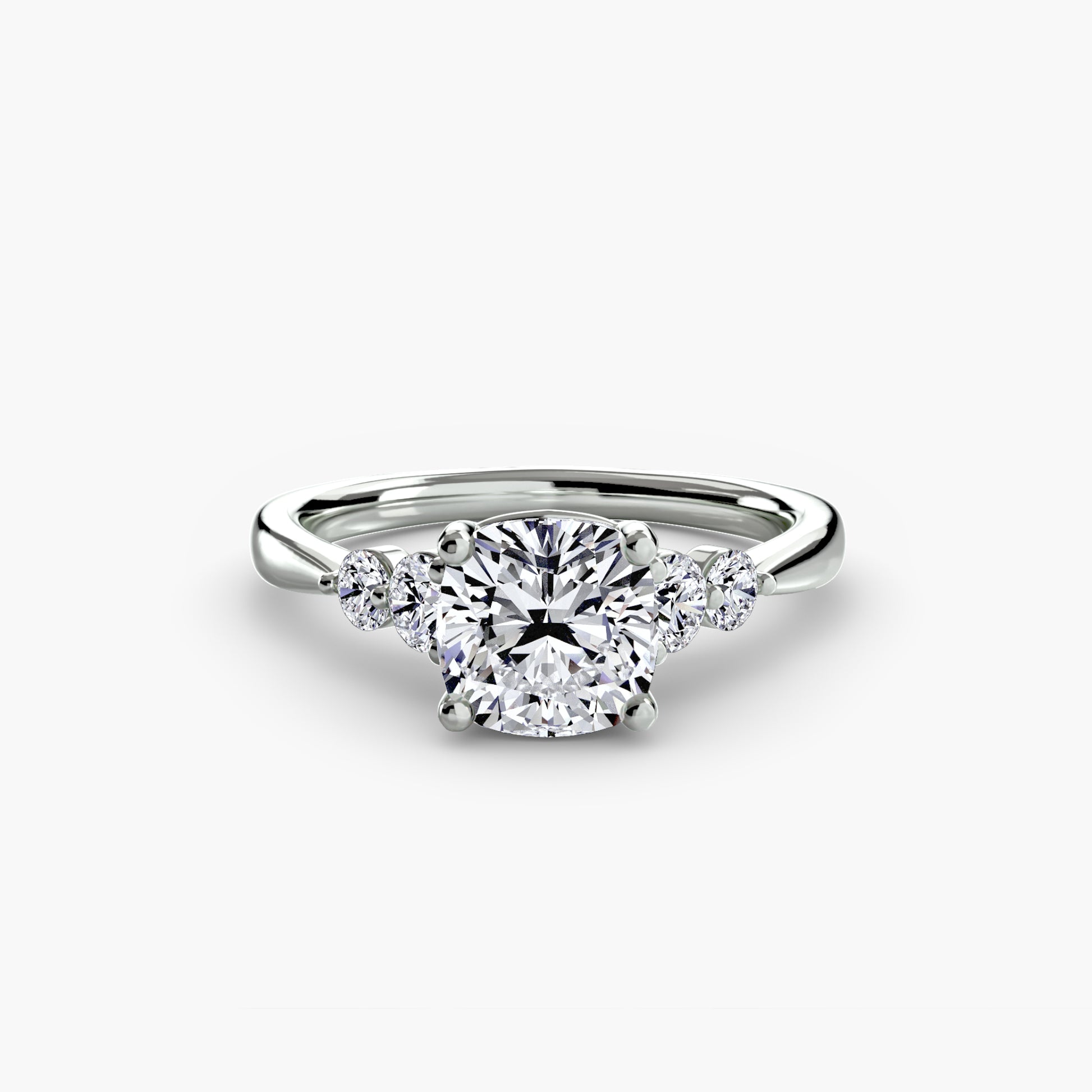 The Shoulder Solitaire Ring Fantasilvia Jewelry