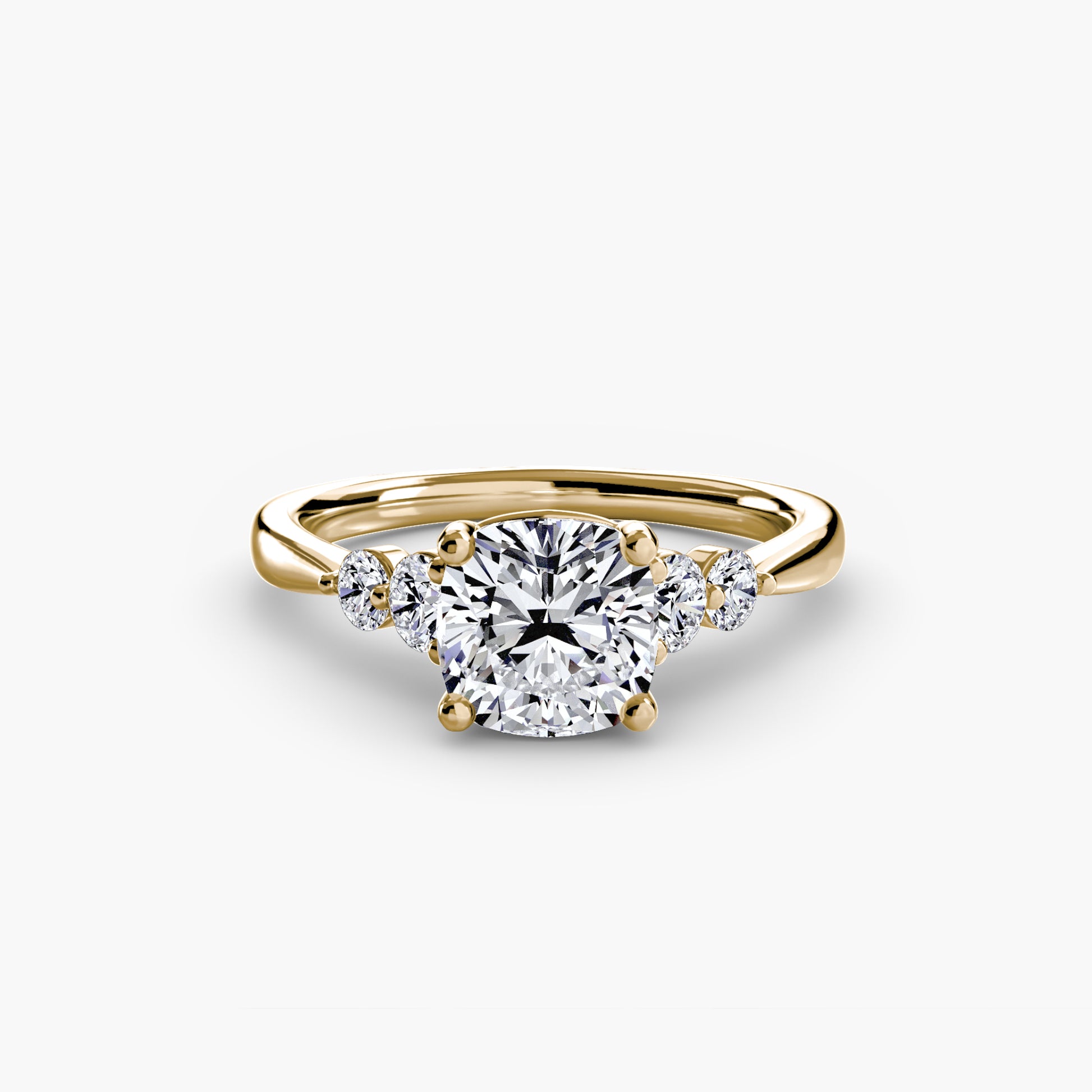 The Shoulder Solitaire Ring Fantasilvia Jewelry