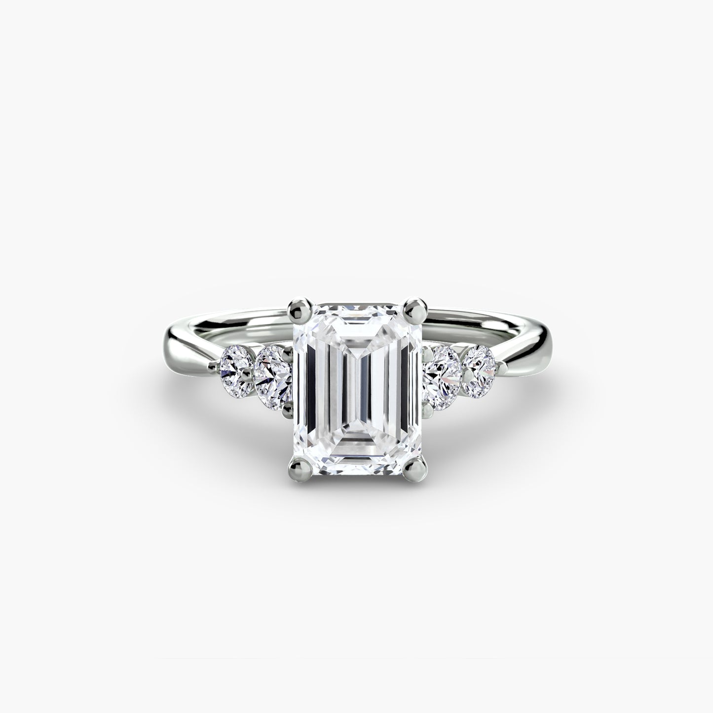 The Shoulder Solitaire Ring Fantasilvia Jewelry