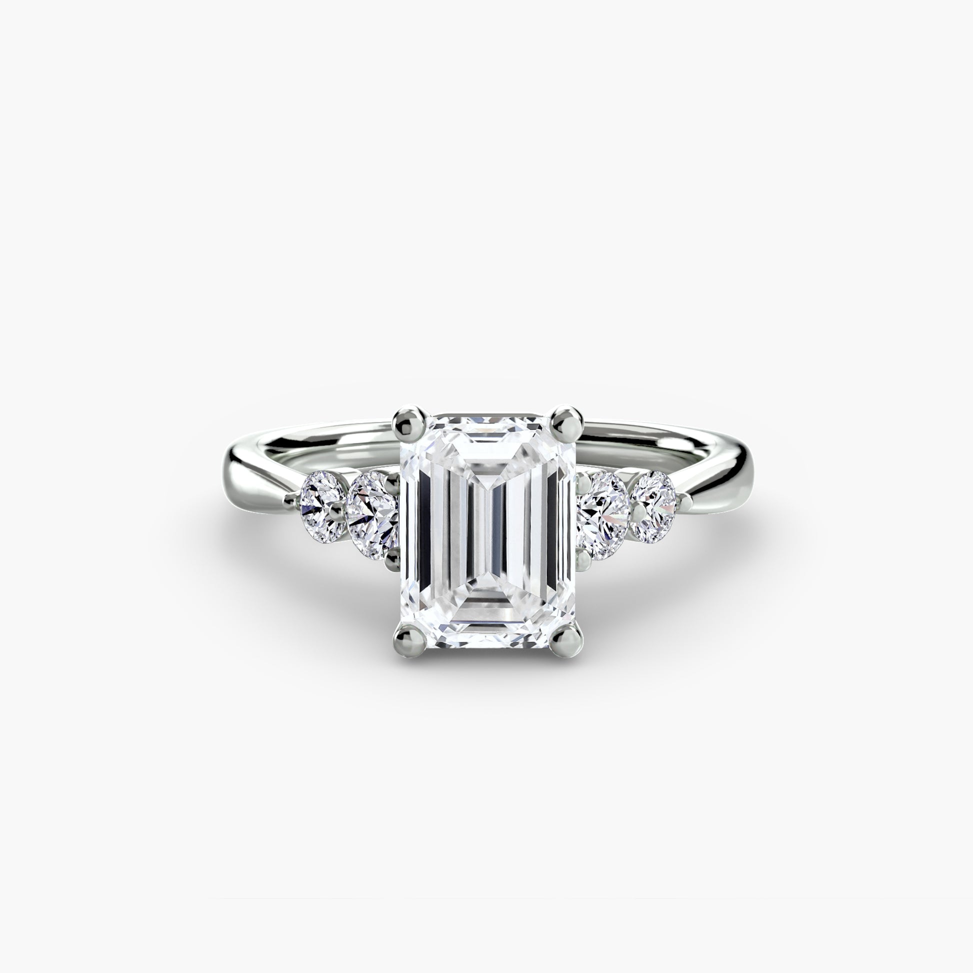 The Shoulder Solitaire Ring Fantasilvia Jewelry
