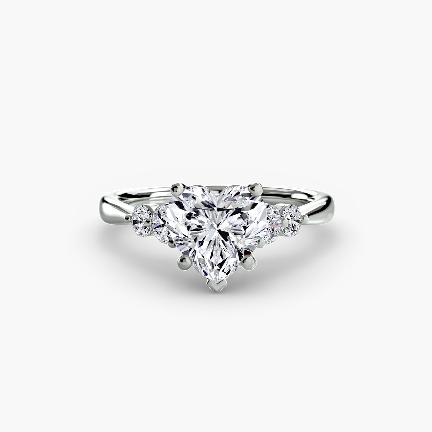 The Shoulder Solitaire Ring Fantasilvia Jewelry