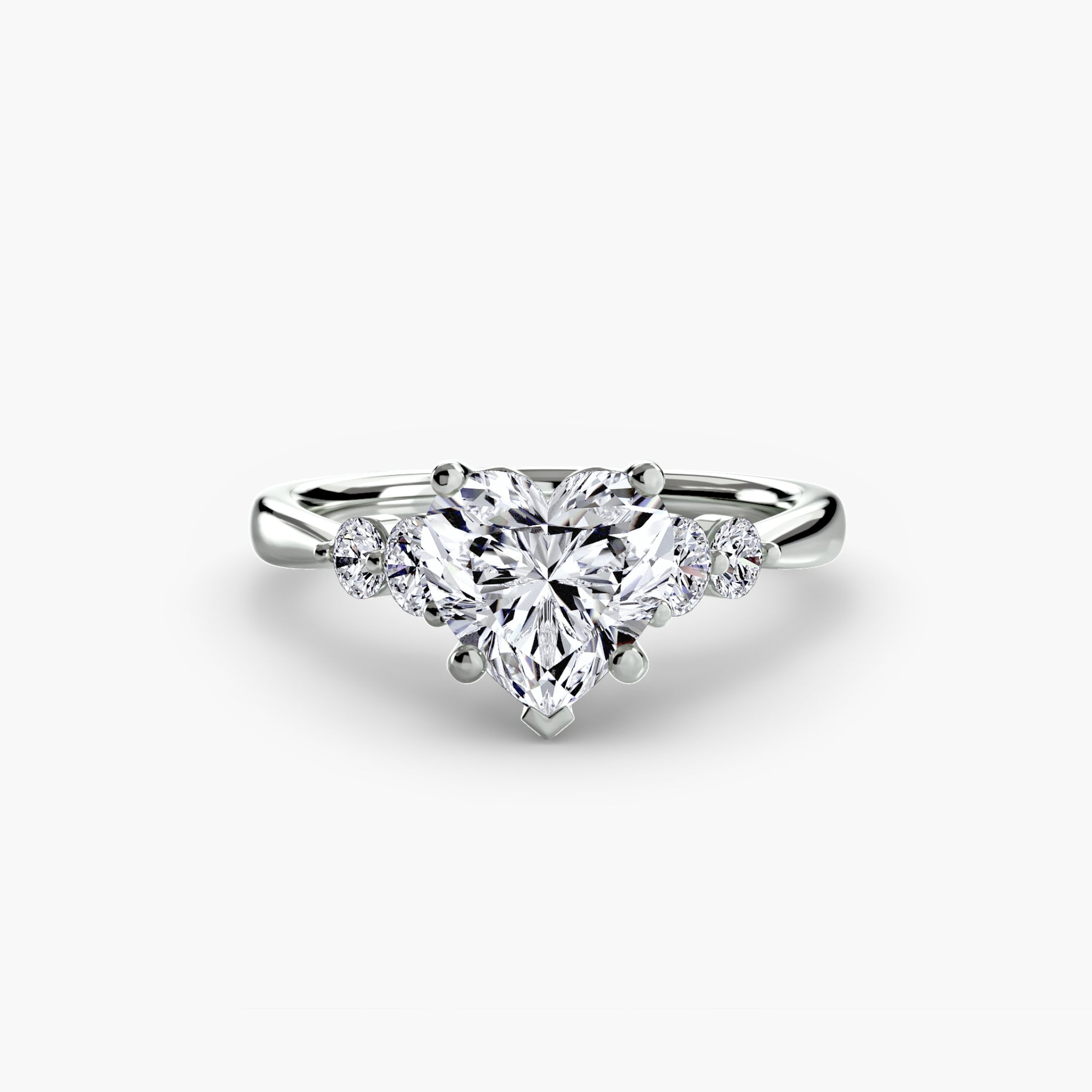 The Shoulder Solitaire Ring Fantasilvia Jewelry