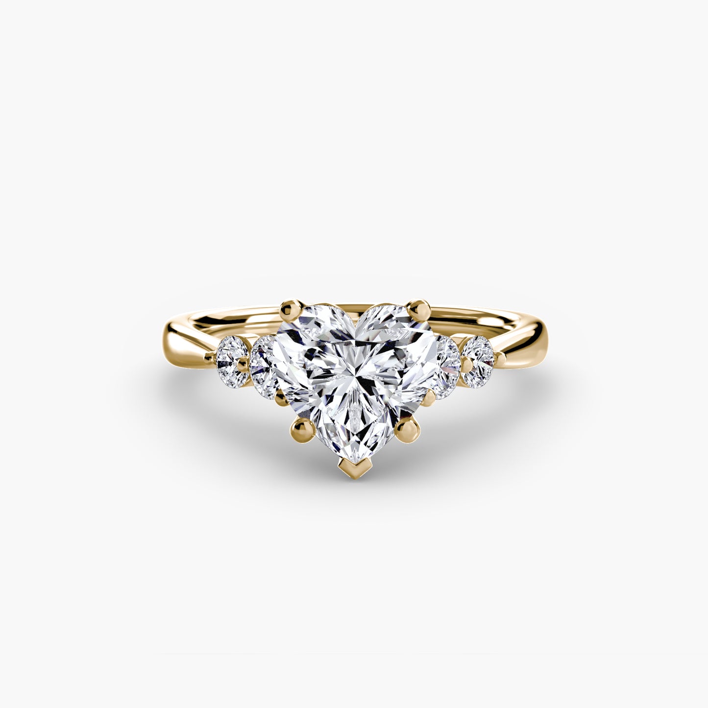 The Shoulder Solitaire Ring Fantasilvia Jewelry