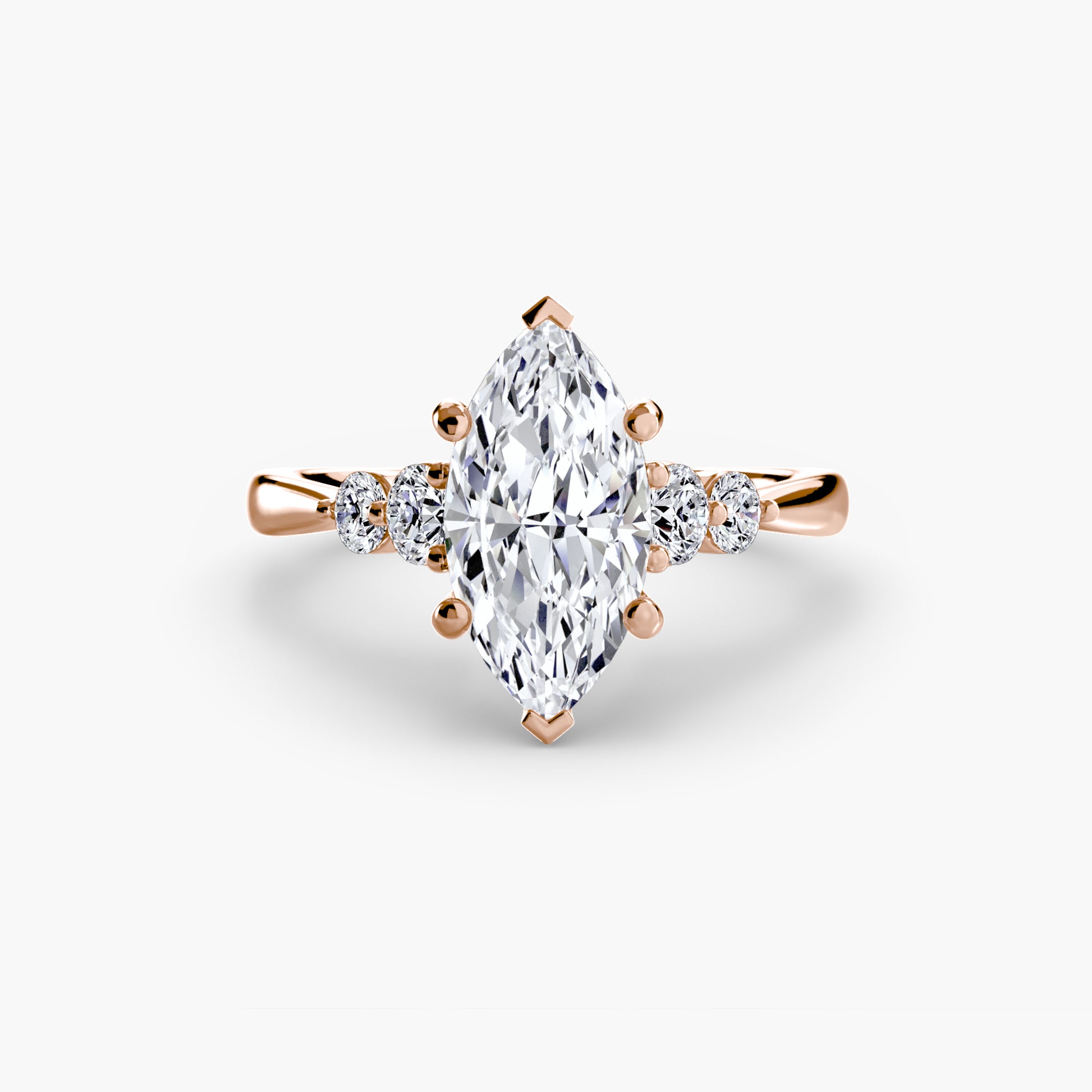 The Shoulder Solitaire Ring Fantasilvia Jewelry