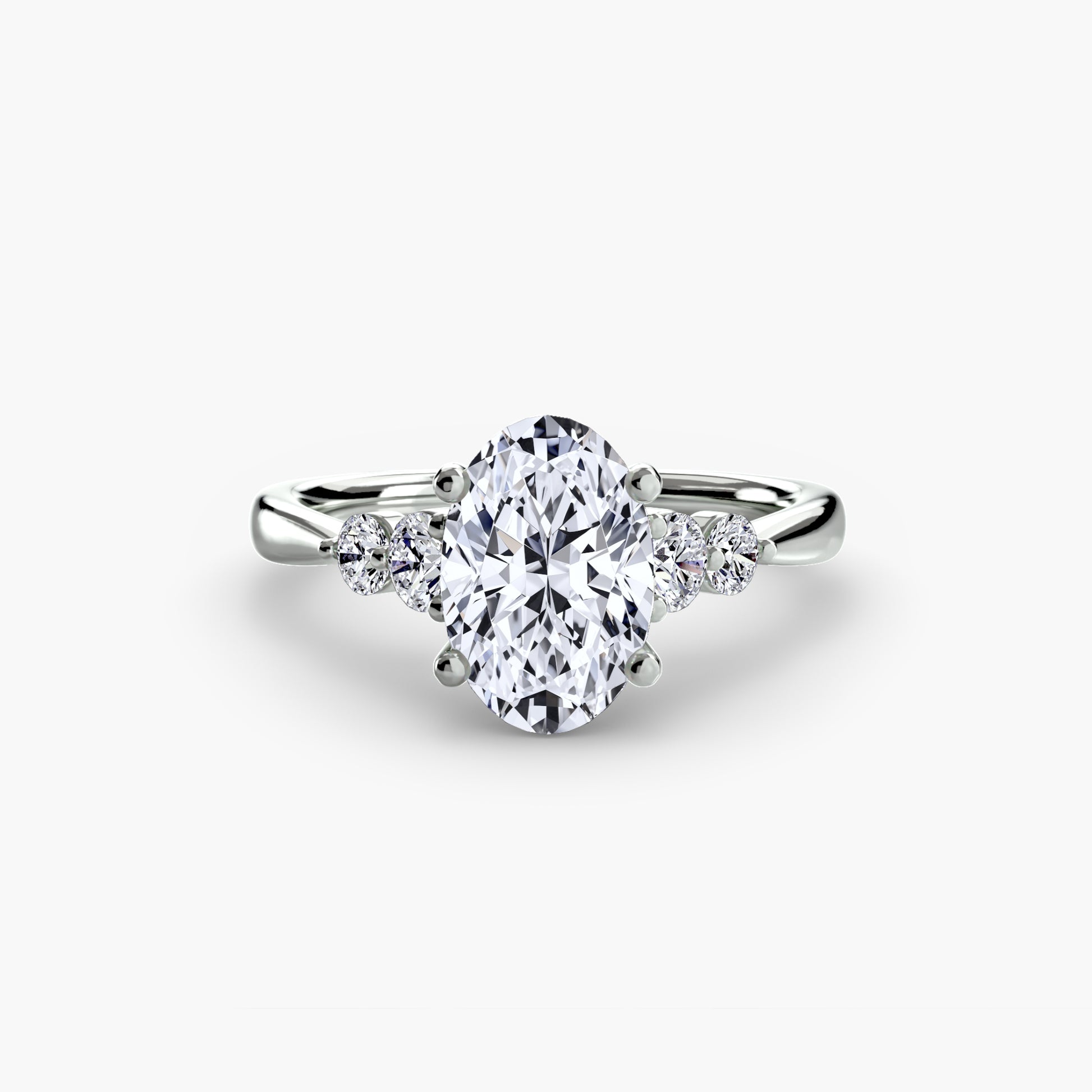The Shoulder Solitaire Ring Fantasilvia Jewelry