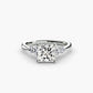 The Shoulder Solitaire Ring Fantasilvia Jewelry