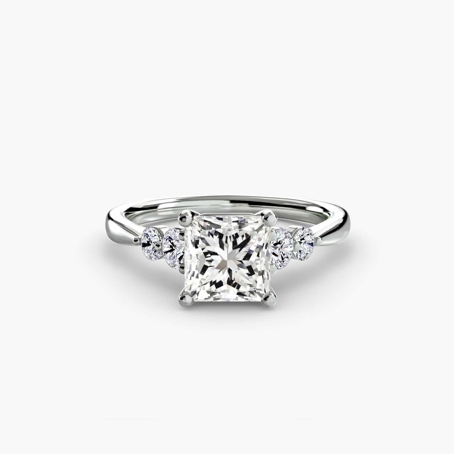 The Shoulder Solitaire Ring Fantasilvia Jewelry