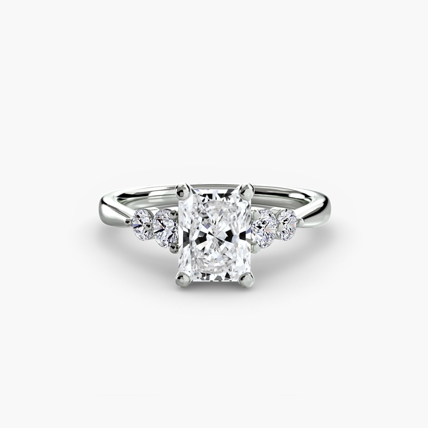 The Shoulder Solitaire Ring Fantasilvia Jewelry