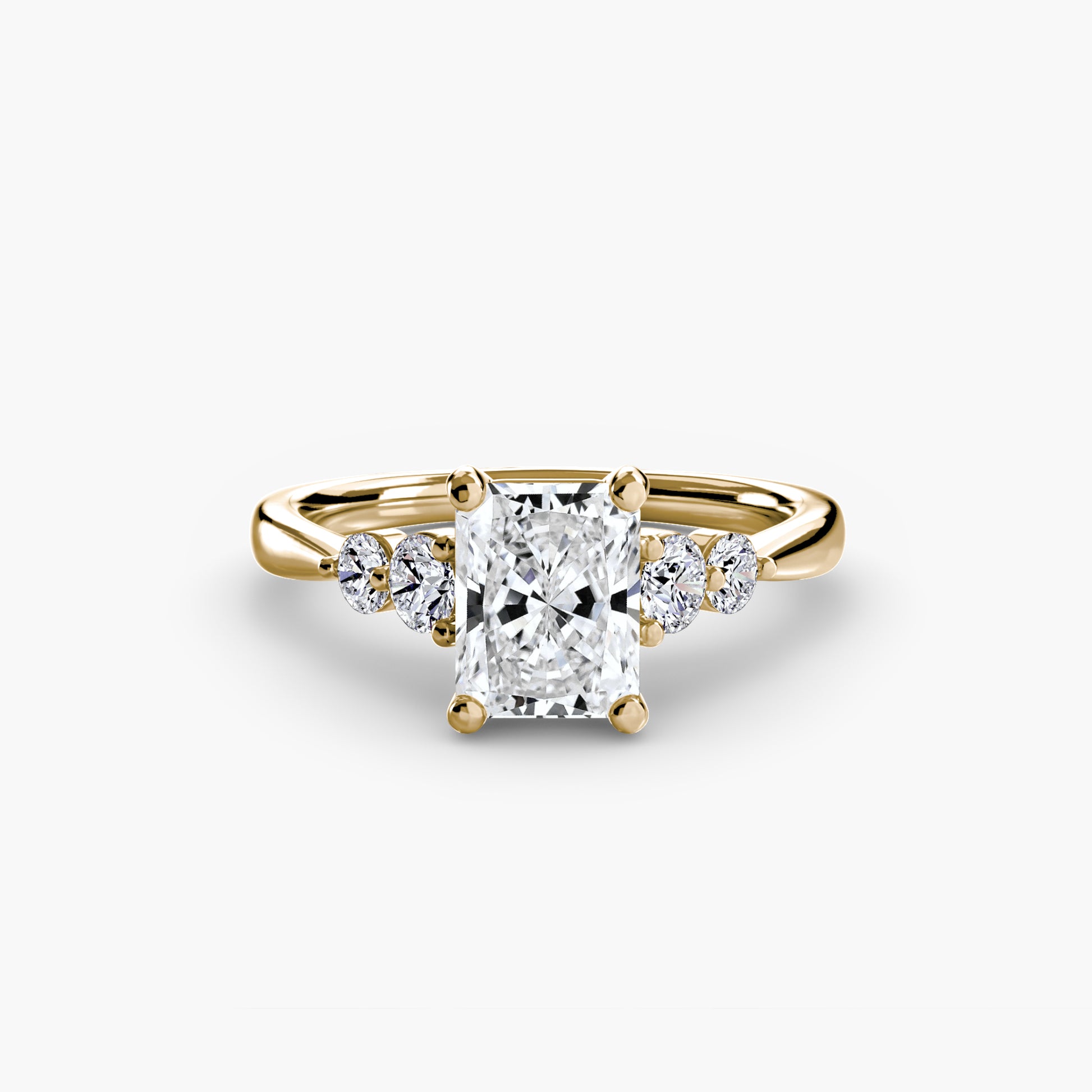 The Shoulder Solitaire Ring Fantasilvia Jewelry