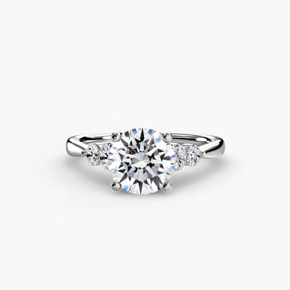 The Shoulder Solitaire Ring Fantasilvia Jewelry